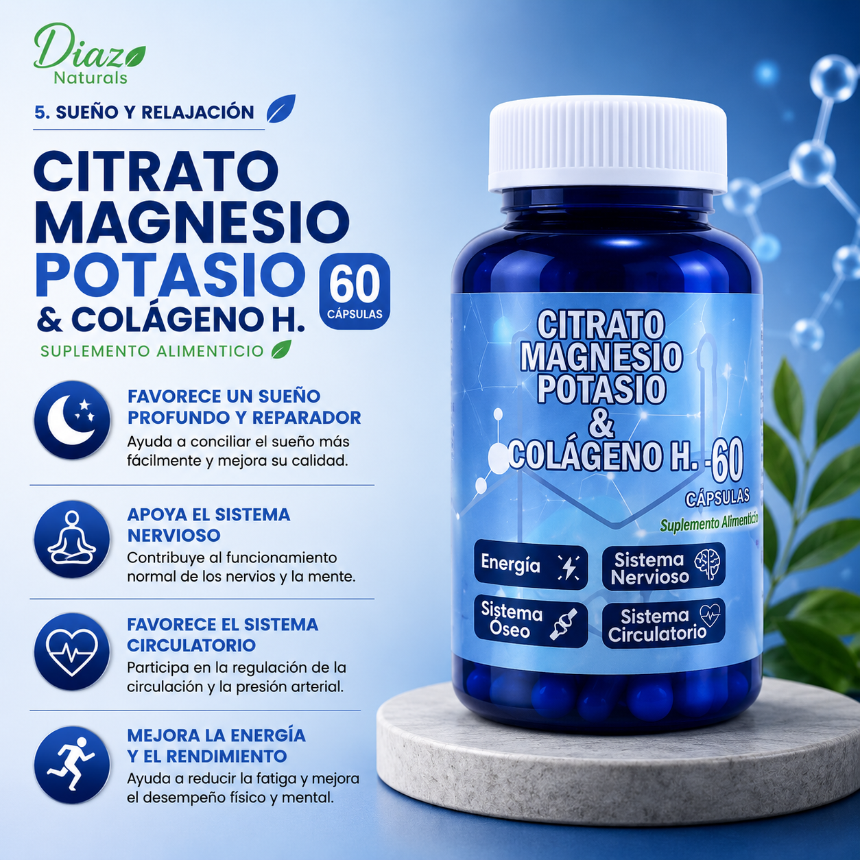 CITRATO DE MAGNESIO + POTASIO + COLÁGENO